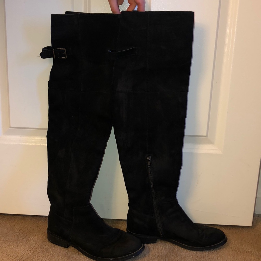 Express black riding boots